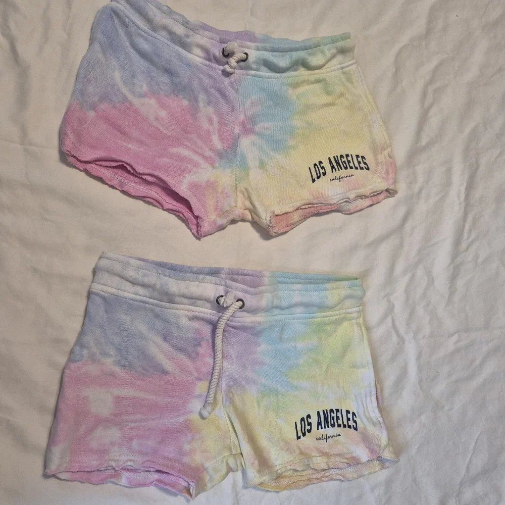 Tie Dye Los Angeles Short Shorts - Picture 1 of 2